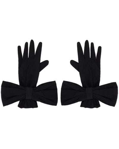 ShuShu/Tong Ssense Exclusive Bow Gloves - Black