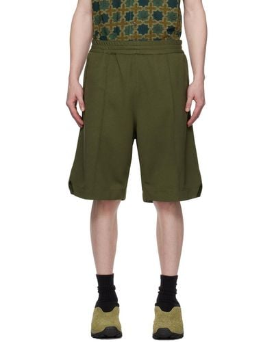 Engineered Garments Khaki Bb Shorts - Green