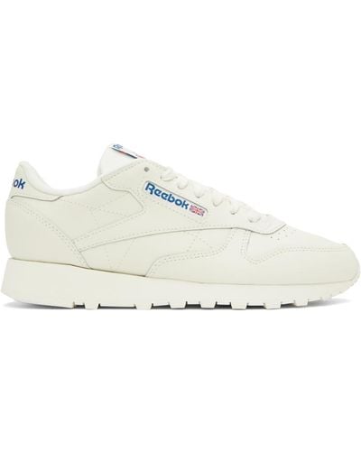 Reebok Off-white Classic Leather Sneakers - Black