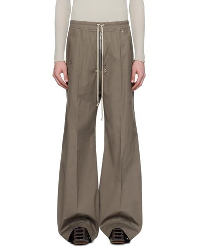 Rick Owens Pantalon gris à glissière bela - Multicolore