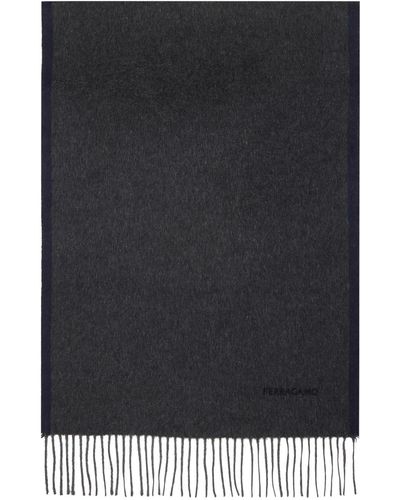 Ferragamo Embroide Scarf - Black