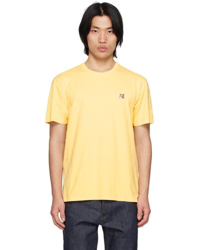 Maison Kitsuné Yellow Fox Head T-shirt - Multicolor