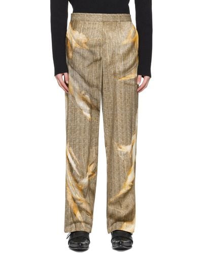 Y. Project Printed Trousers - Natural