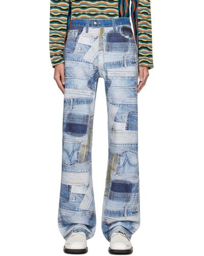 ANDERSSON BELL Printed Jeans - Blue