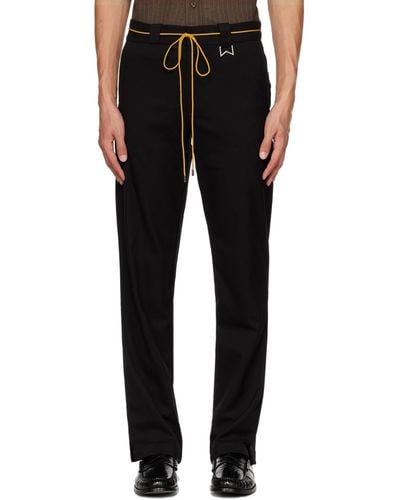 Rhude Drawstring Trousers - Black