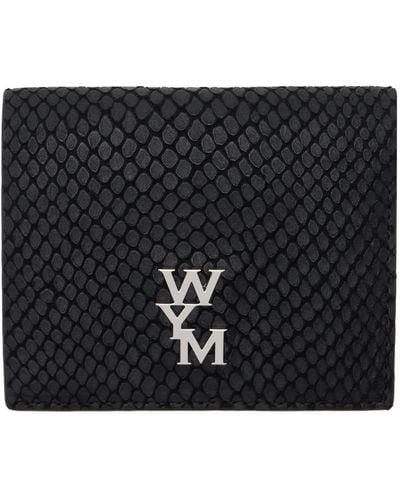 WOOYOUNGMI Black Leather Wallet