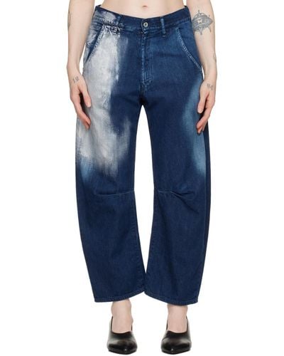Y's Yohji Yamamoto Gusseted Jeans - Blue