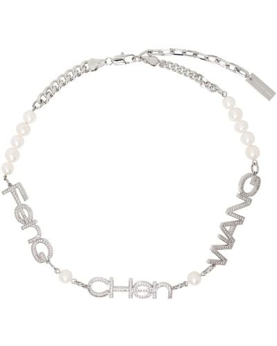Feng Chen Wang Pearlcrystal Necklace - Metallic