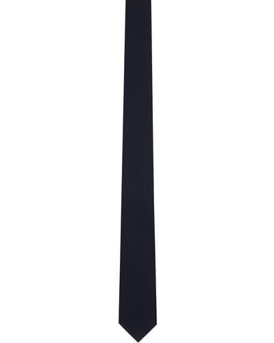 Thom Browne Super 120S Twill Tie - Black