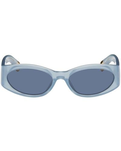 Jacquemus Blue 'les Lunettes Ovalo' Sunglasses - Multicolour