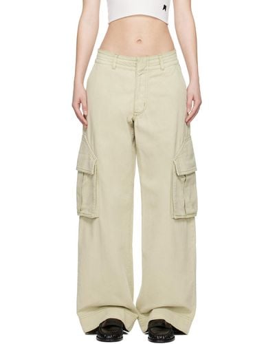 Rhude Faded Cargo Pants - Natural