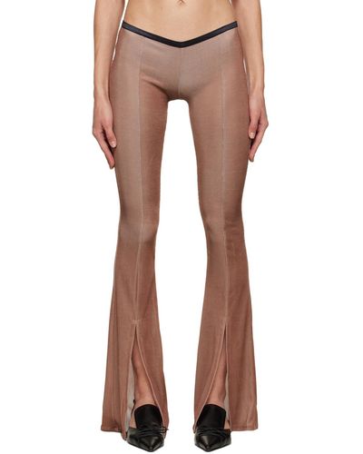 Poster Girl Pantalon brun à découpe - Marron