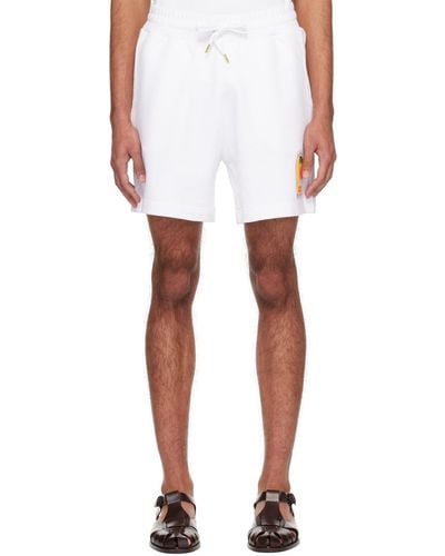 Casablanca Gradient L'arche Shorts - White