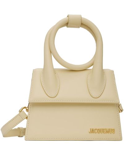 Jacquemus Off-white Les Classiques 'le Chiquito Noeud' Bag - Natural