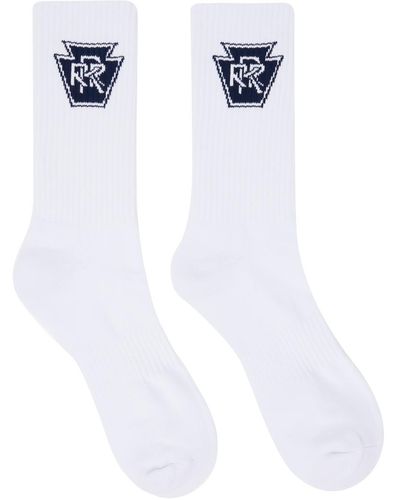 Rhude Triple R Sport Socks - White