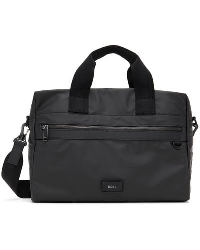 BOSS Zipped Briefcase - Black