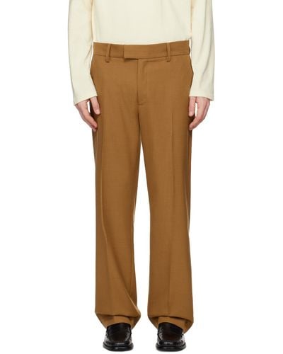 Séfr Tan Mike Suit Trousers - Multicolour