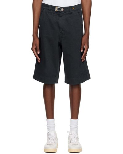 Objects IV Life Garment-dyed Shorts - Black