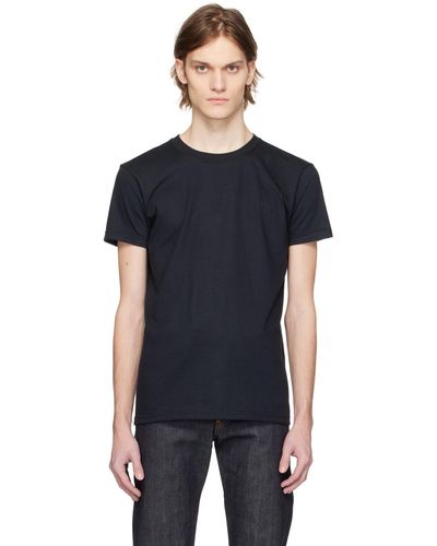 Naked & Famous Nakedfamous denim t-shirt circular noir