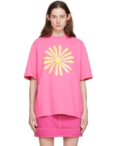 Jacquemus Le T-shirt Soleil Tシャツ - ピンク