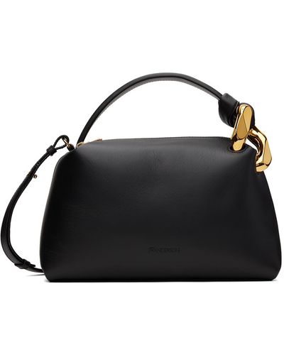 JW Anderson Jwa Corner Leather Bag - Black