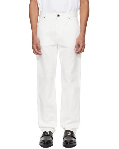 Balmain Straight-leg Jeans - White