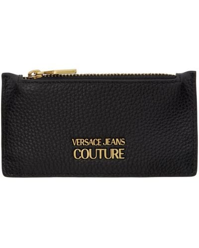 Versace Jeans Couture Porte-cartes noir à logo