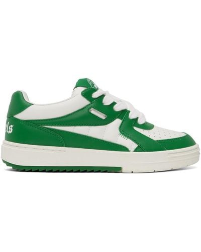 Palm Angels Green & White University Trainers