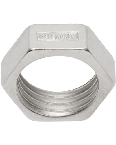 Vetements Nut Ring - Metallic