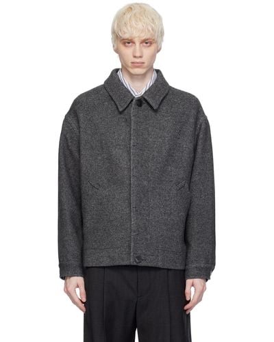 Isabel Marant Manteau simon gris - Noir