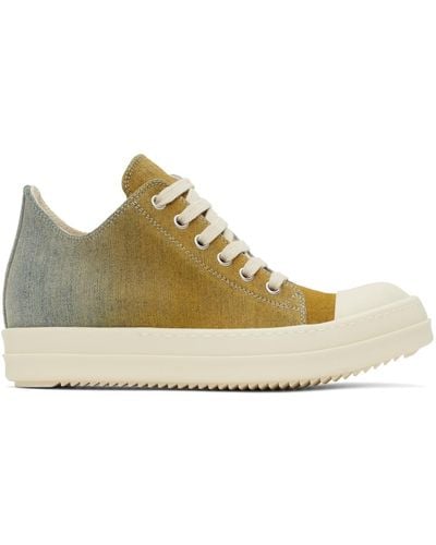 Rick Owens Low Sneaks Trainers - Natural