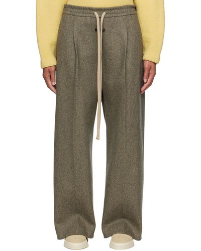 Fear Of God Drawstring Lounge Trousers - Natural
