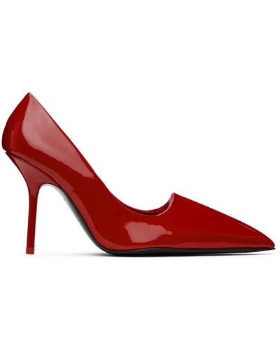Acne Studios Leather Heels - Red