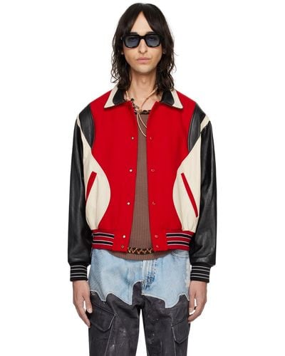 ANDERSSON BELL Robyn Leather Jacket - Red