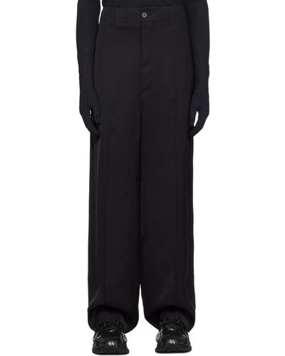 Balenciaga Pantalon noir à plis