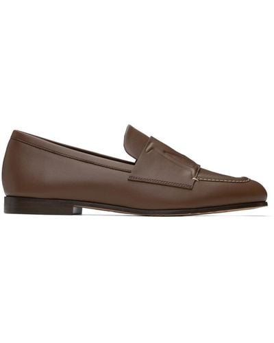 Max Mara Brown Lize Loafers - Black
