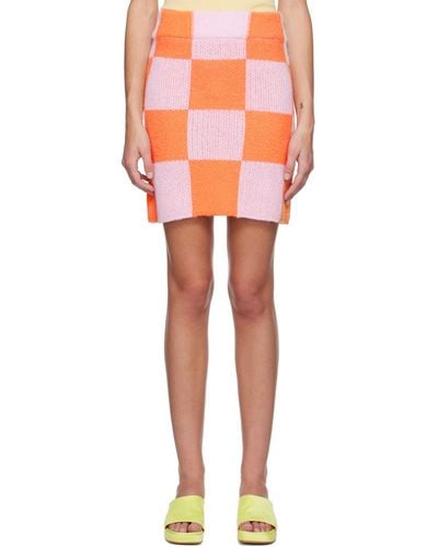 Stine Goya Orange & Pink Andria Miniskirt