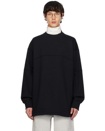 Jil Sander Black Panelled Sweatshirt