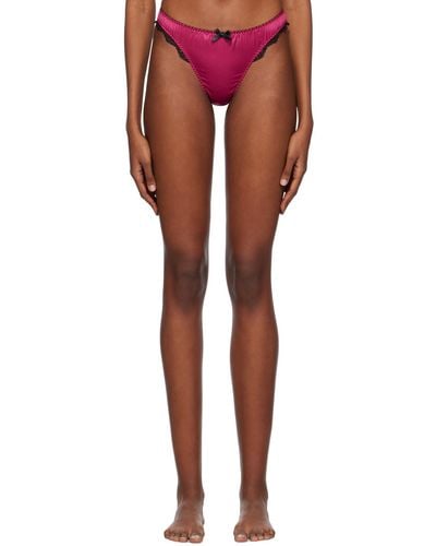 Agent Provocateur Pink Sloane Briefs - Red