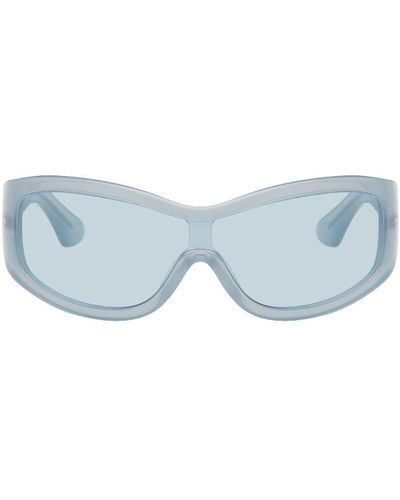 Port Tanger Ssense Exclusive Blue Ice Studios Edition Nunny Sunglasses - White