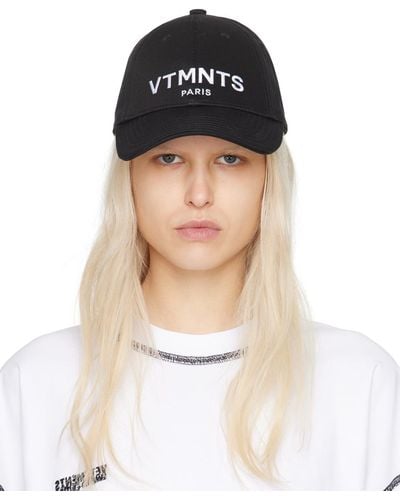 VTMNTS Paris ロゴ キャップ - ブラック