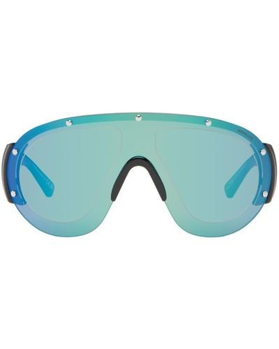 Moncler Black Rapide Sunglasses - Green