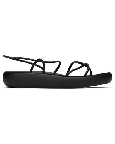 Ancient Greek Sandals Sandales taxidi comfort noires