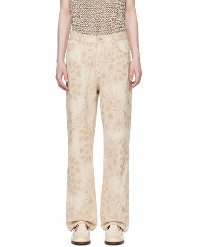 Cmmn Swdn Off-white Gene Jeans - Natural