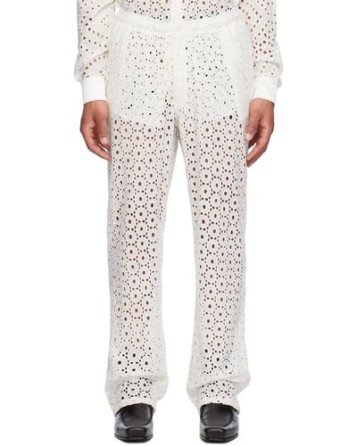 Soulland Off- Fadi Trousers - White