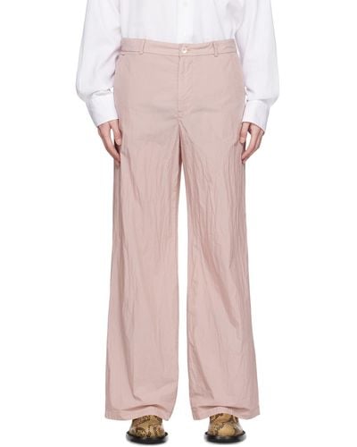 Our Legacy Pink Tuxedo Trousers