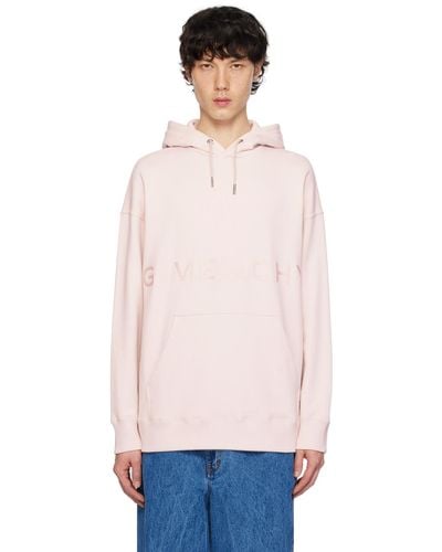 Givenchy Pink Embroidered Hoodie - Multicolour