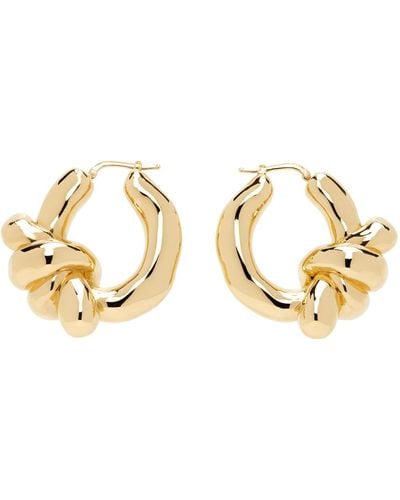 Jil Sander Twist Earrings - Black