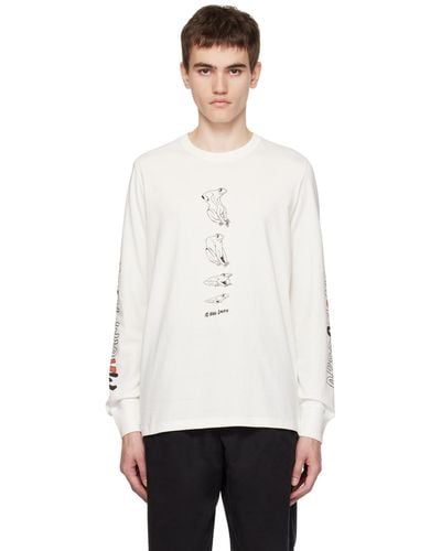 PS by Paul Smith White Melted Frog Long Sleeve T-shirt