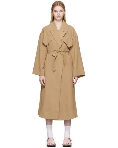 Ganni Trench coats for Women | Online Sale up to 60% off | Lyst